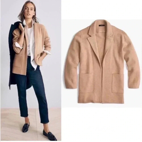 J.Crew Sophie Sweater Blazer camel color size XS - Picture 1 of 6